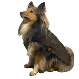 Fashion Dog Hunde-Regenmantel mit Fleecefutter wasserdicht Braun – Bild 1 von 12