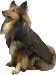 Fashion Dog Hunde-Regenmantel mit Fleecefutter wasserdicht Braun 70 cm – Bild 1 von 4