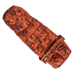 Fashion Dog Hunde-Steppmantel für Französische Bulldogge mit Fleece-Futter und wasserabweisender Funktion in Rost-Camouflage – Bild 1 von 4