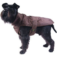 Produktbild von Fashion Dog Hundemantel aus Nylon in Braun mit wasserdichter Funktion und Kunstpelz-Futter