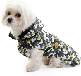 Fashion Dog Hundemantel aus Polyester mit Kunstpelz-Futter und wasserabweisender Eigenschaft in Bunt – Bild 1 von 4