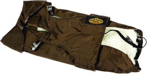 Fashion Dog Hundemantel für Boxer Winter wasserdicht aus Nylon braun – Bild 1 von 2
