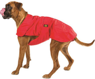 Fashion Dog Hundemantel für Boxer Winter wasserdicht Nylon Rot 60 cm – Bild 1 von 3