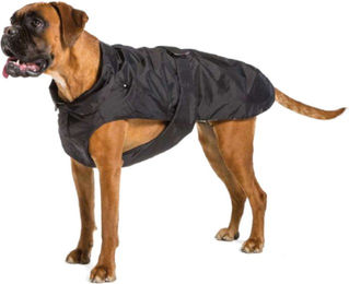 Fashion Dog Hundemantel für große Rassen Winter wasserdicht Nylon Schwarz 65 cm – Bild 1 von 3