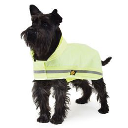 Fashion Dog reflektierender Regenmantel für Hunde aus Nylon wasserabweisend Gelb Schwarz – Bild 1 von 11