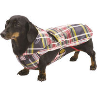 Produktbild von Fashion Dog Regenmantel für Dackel in Tartan Bunt aus Nylon waterproof 47 cm