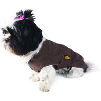 Produktbild von Fashion Dog Regenmantel für Hunde aus Nylon in Braun - Waterproof - 39 cm