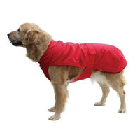 Produktbild von Fashion Dog Regenmantel für Hunde mit Fleecefutter und wasserdichtem Polyester in Rot 27 cm