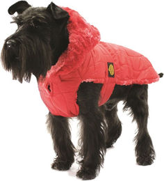 Fashion Dog Steppmantel für Hunde Winter Rot Wasserabweisend aus Polyester – Bild 1 von 4