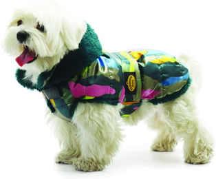 Fashion Dog Winter Steppmantel für Hunde Fantasia Bunt 33 cm wasserabweisend – Bild 1 von 4