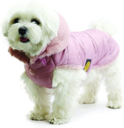 Fashion Dog Winter-Steppmantel für Hunde in Rosa wasserabweisend aus Polyester – Bild 1 von 3