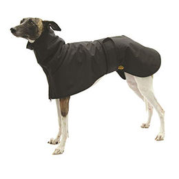 Fashion Dog Wintermantel für Windhunde aus Nylon wasserdicht Schwarz 43 cm – Bild 1 von 2