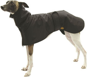 Fashion Dog Wintermantel für Windhunde aus Nylon wasserdicht Schwarz 70 cm – Bild 1 von 2