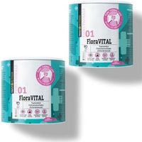 Produktbild von FAVLY FloraVITAL Darmflora Pulver für Hunde und Katzen zur Unterstützung von Verdauung und Immunsystem 2x250 g