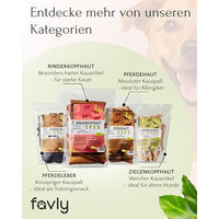 Produktbild von FAVLY Petfood Hühnerfüße Kausnack für Hunde Monoprotein ohne Konservierungsstoffe 1000g - 1 kg