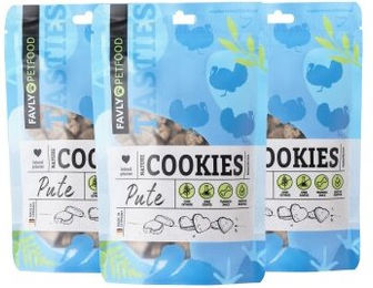 FAVLY Petfood Nature Cookies Pute Getreidefrei Belohnungssnack 360 g - 360 g – Bild 1 von 3