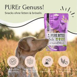 FAVLY Petfood PURE Bites Belohnungssnack Ente Monoprotein Hypoallergen 720 g - 720 g – Bild 1 von 2
