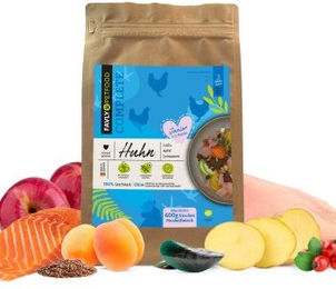 FAVLY Petfood Trockenfutter Huhn mit Lachs für Junior Hunde getreidefrei 3 kg - 3 kg – Bild 1 von 3