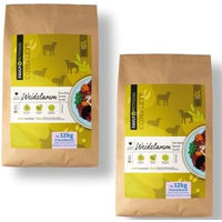 Produktbild von FAVLY Petfood Trockenfutter Lamm mit Karotte und Roter Beete für erwachsene Hunde, kaltgepresst, glutenfrei und monoprotein, 2x24 kg