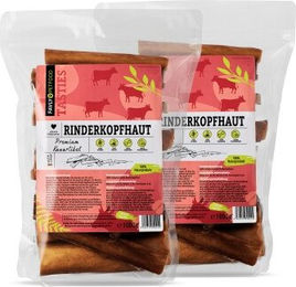 FAVLY Premium Rinderkopfhaut Kauartikel für Hunde Adult Monoprotein 2 kg - 2 kg – Bild 1 von 7