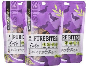 FAVLY Pure Bites Ente Hundeleckerli getreidefrei 360 g - 360 g – Bild 1 von 3