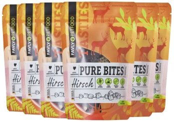 FAVLY Pure Bites Hirsch Hundeleckerli getreidefrei und hypoallergen 720 g – Bild 1 von 9