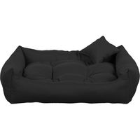 Produktbild von FAVRE Comfy Nelo Hundebett und Katzenbett aus Cord in Grün oder Schwarz Größe M