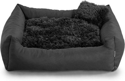 FAVRE Fluffy Nelo Hundebett und Katzenbett aus Polyester in Grau oder Schwarz – Bild 1 von 5