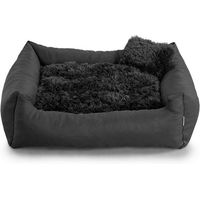 Produktbild von FAVRE Fluffy Nelo Hundebett und Katzenbett aus Polyester in Grau oder Schwarz