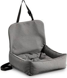 FAVRE Hunde-Autositz Hundekissen aus Velours in Grau 70x70x50 cm – Bild 1 von 4