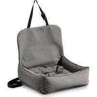 Produktbild von FAVRE Hunde-Autositz Hundekissen aus Velours in Grau 70x70x50 cm