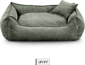FAVRE Hundebett Lucky mit abnehmbarem und waschbarem Cord-Bezug aus Polyester für erwachsene Hunde – Bild 1 von 5