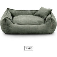 Produktbild von FAVRE Hundebett Lucky mit abnehmbarem und waschbarem Cord-Bezug aus Polyester für erwachsene Hunde