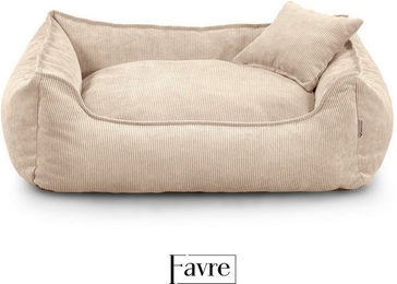 FAVRE Hundebett Lucky mit abnehmbarem und waschbarem Cord-Bezug für erwachsene Hunde – Bild 1 von 5