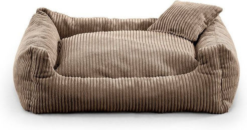 FAVRE Soft Stripe Hundebett und Katzenbett aus Polyester in Braun für erwachsene Tiere – Bild 1 von 3