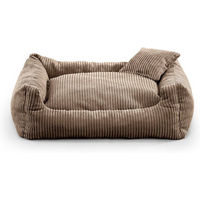 Produktbild von FAVRE Soft Stripe Hundebett und Katzenbett aus Polyester in Braun für erwachsene Tiere