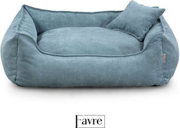 FAVRE Tierbett Lucky Hundebett aus Polyester mit abnehmbarem und waschbarem Cord-Bezug für erwachsene Hunde – Bild 1 von 5