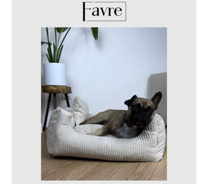 FAVRE Tierbett Soft Stripe Hundebett und Katzenbett aus 100% Polyester – Bild 1 von 2