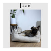 Produktbild von FAVRE Tierbett Soft Stripe Hundebett und Katzenbett aus 100% Polyester