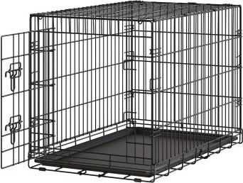 Feandrea Faltbarer Hundekäfig mit 1 Tür und Kunststoffschale 92,5 x 58,2 x 63,4 cm – Bild 1 von 1