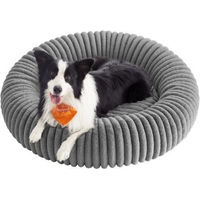Produktbild von Feandrea Hundebett und Katzenbett aus Plüsch in Grau XXL waschbar