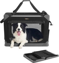 FEANDREA Hundebox faltbar aus Oxford-Gewebe mit 4 Türen und Griffen Größe L – Bild 1 von 3