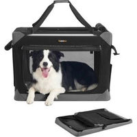 Produktbild von FEANDREA Hundebox faltbar aus Oxford-Gewebe mit 4 Türen und Griffen Größe L
