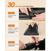 Produktbild von FEANDREA Hundebox faltbare Transportbox aus Oxford-Gewebe in Schwarz