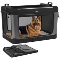 Produktbild von FEANDREA Hundebox faltbare Transportbox aus Oxford-Gewebe in Schwarz
