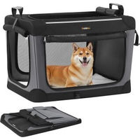 Produktbild von Feandrea Hundebox faltbare Transportbox aus Oxford-Gewebe Schwarz Größe L
