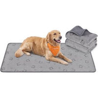 Produktbild von Feandrea Hundedecke 2er Set wasserdichte und saugstarke Welpenunterlagen Grau