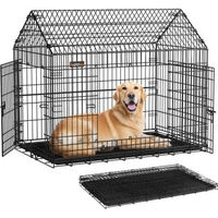 Produktbild von Feandrea Hundekäfig faltbar mit Doppeltür XXL 120 x 72,5 x 109 cm