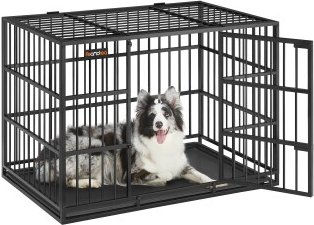 Feandrea Hundekäfig Hundebox für große und mittelgroße Hunde 107 x 75 x 70 cm – Bild 1 von 3