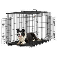 Produktbild von Feandrea Hundetransportbox XXL Drahtkäfig klappbar Schwarz 12600g